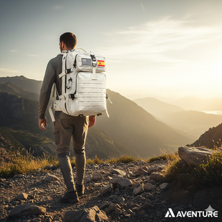 Mochila Táctica Militar 50L Blanca + 2 Parches