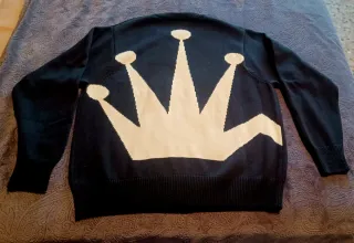 Jersey Stussy Corona Negro Blanco