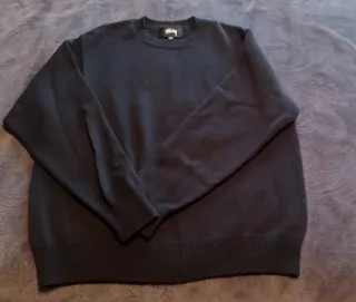 Jersey Stussy Corona Negro Blanco