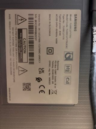 TV Samsung 55 TU55CU7175UXXC Estropeada. Santander