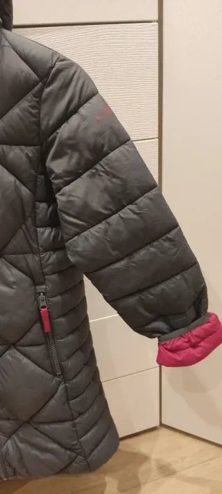 Chamarra larga niña con capucha