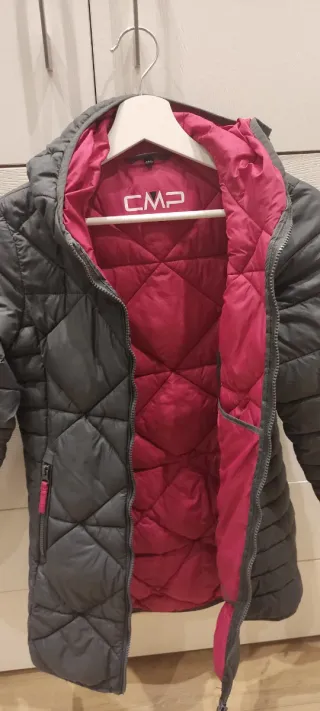 Chamarra larga niña con capucha