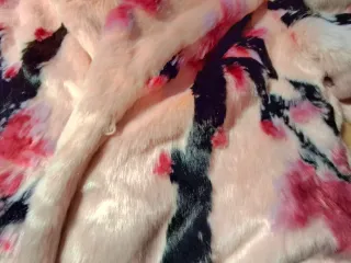 Guess Chaquetón Pelo Estampado Floral