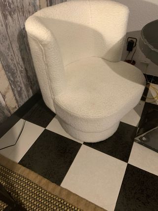 Juego 2 sillones blancos