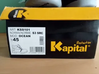 Zapatos de seguridad Kapital negros y grises