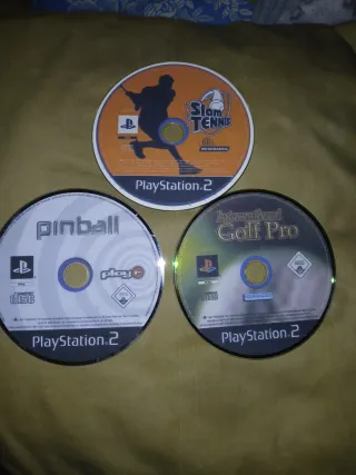 Lote 3 Juegos PS2: Pinball, Slam Tennis, Golf Pro
