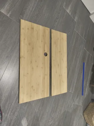 Scaffali in legno di bambù