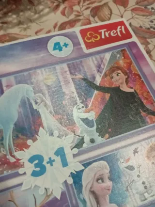 Puzzle 3+1 Frozen Trefl 160+60+2de30 piezas