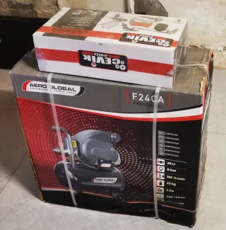 Compresor AeroGlobal 2CV Profesional + Accesorios