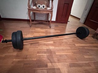 Barra con pesas 5kg y 3kg