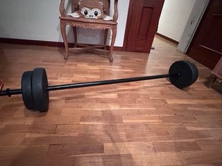 Barra con pesas 5kg y 3kg