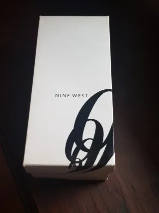 Sandalias Nine West Piel Plateadas Talla 37