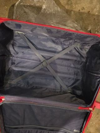 Valigia trolley Carpisa rossa con tasca