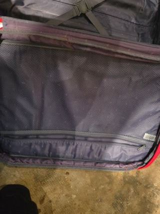 Valigia trolley Carpisa rossa con tasca