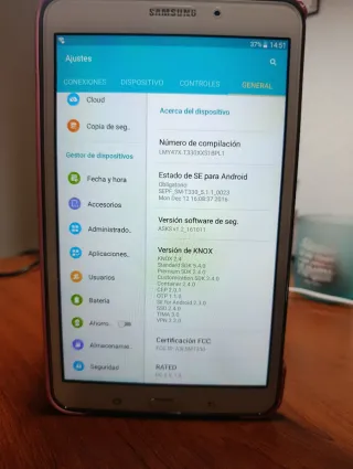 Tablet Samsung Galaxy Tab 4 blanco