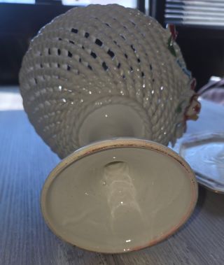 Vaso centrotavola porcellana fiori