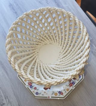 Vaso centrotavola porcellana fiori