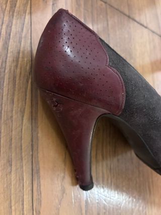 Scarpe Sergio Rossi n.37 grigio/bordeaux