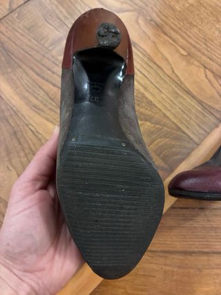 Scarpe Sergio Rossi n.37 grigio/bordeaux