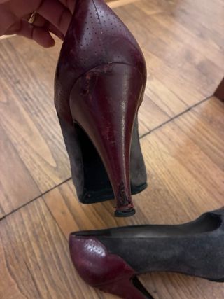 Scarpe Sergio Rossi n.37 grigio/bordeaux