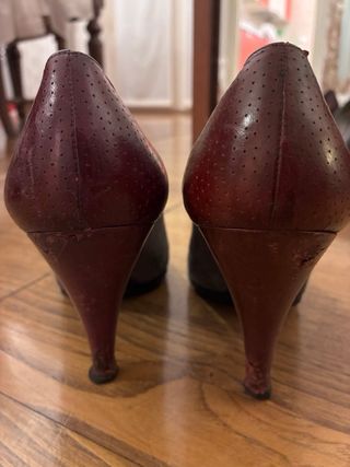 Scarpe Sergio Rossi n.37 grigio/bordeaux