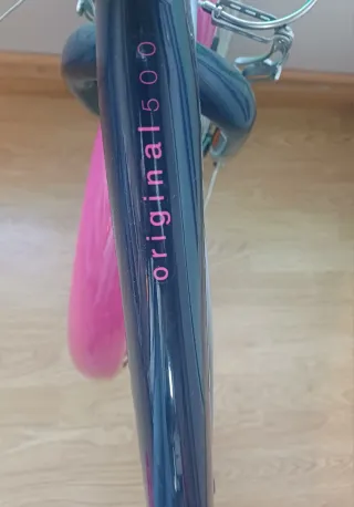 Bicicleta B'TWIN de 24 pulgadas rosa y azul