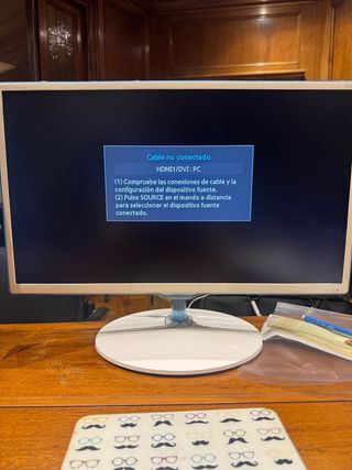 Monitor TV Samsung 24 T24D391EW Blanco