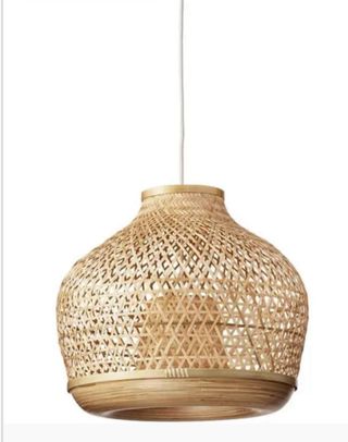 Lámpara de mimbre Ikea