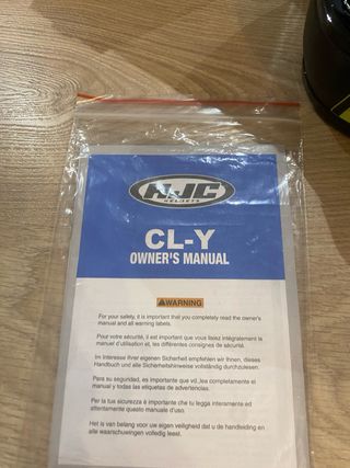 Casco HJC CL-Y Negro/Amarillo Niño