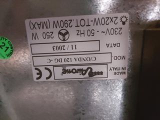 Campana extractora Airone y ENCIMERA DE ACERO