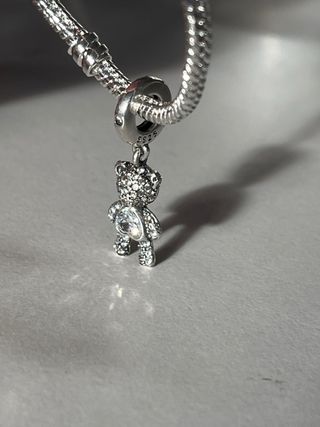 Charm oso circonitas. Plata S925. NUEVO