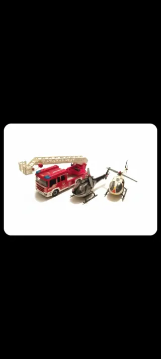 Lote bomberos y helicópteros Playmobil