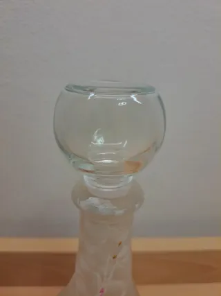 Ampolla in vetro decorata a mano