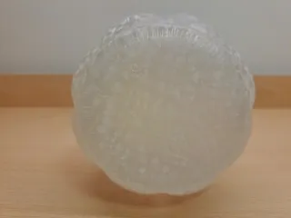 Ampolla in vetro decorata a mano