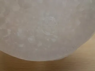 Ampolla in vetro decorata a mano