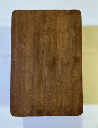 Scatola artigianale in legno intagliato + intarsi