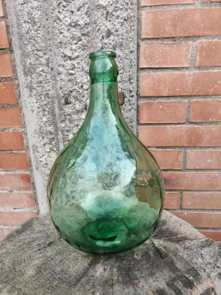 Damigiana in vetro verde 5 litri