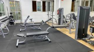 Banco de pesas ajustable press plano e inclinado