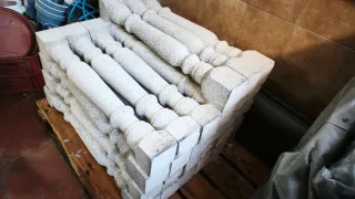 37 balaustres de piedra 90x11x11