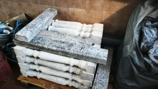 37 balaustres de piedra 90x11x11