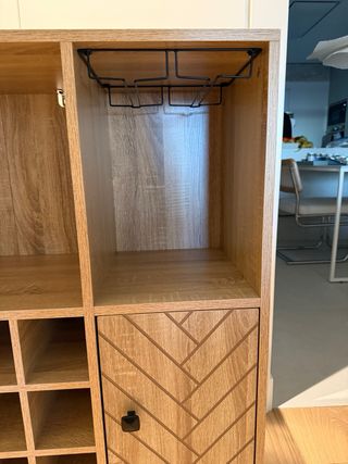 Mueble Bar Madera y Metal