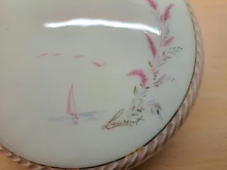 Portagioie vintage di porcellana Laurent