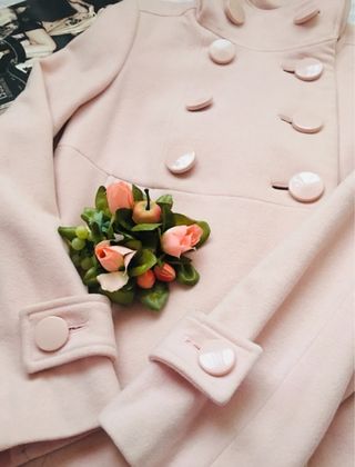 Abrigo marinero Zara rosa Xs/S