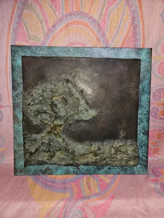 Cuadro de metal decorativo árbol