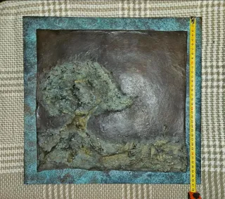 Cuadro de metal decorativo árbol