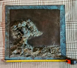 Cuadro de metal decorativo árbol