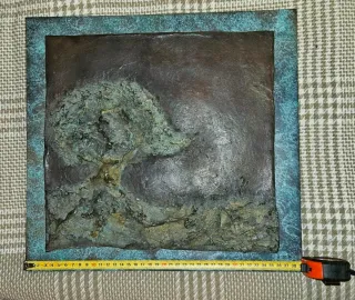 Cuadro de metal decorativo árbol