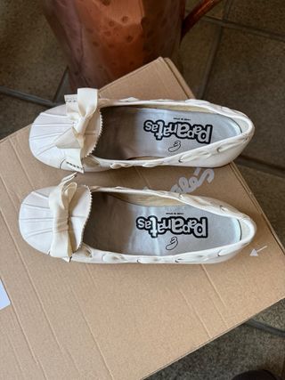 Zapatos Papanatas Niña Blancos