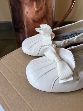 Zapatos Papanatas Niña Blancos
