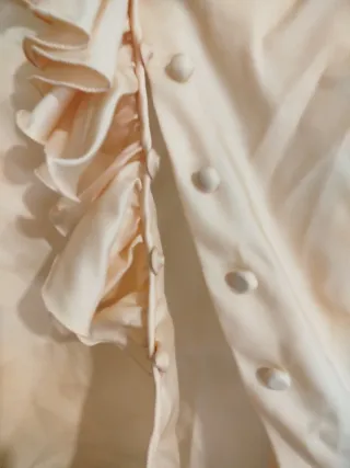 Blusa de fiesta con volantes De raso